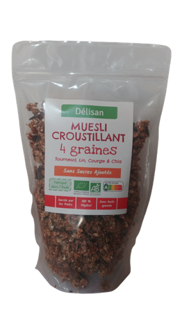 Muesli croustillant 4 graines